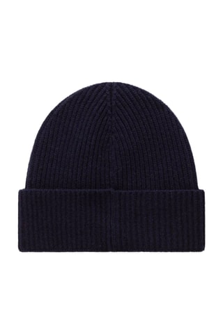 Bonnet en laine F-Singine - Bleu marine
