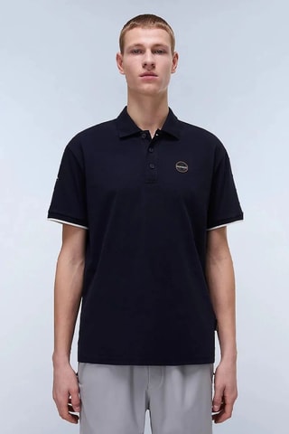 Polo E-Badge - Bleu marine