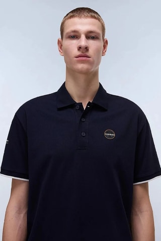 Polo E-Badge - Bleu marine