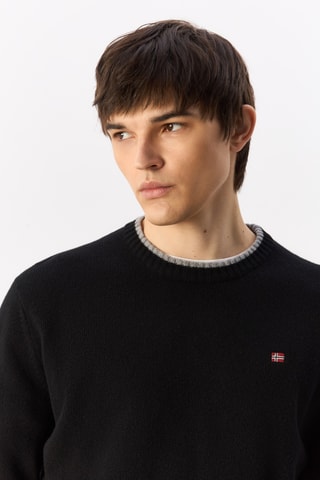 Pull en laine Dain C - Noir