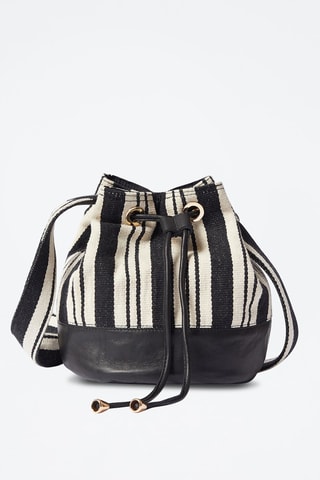 Sac seau en cuir Multicolore