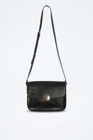 Sac bandoulière en cuir - Noir