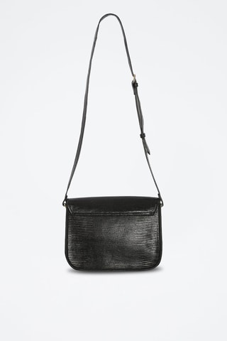 Sac bandoulière en cuir - Noir