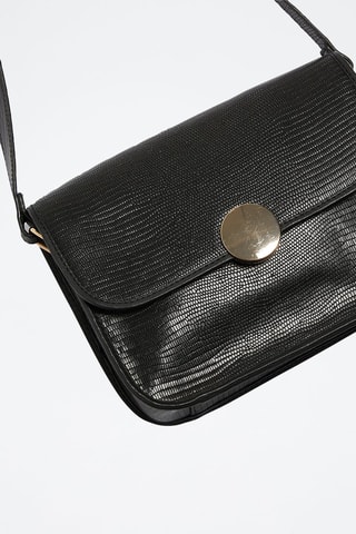 Sac bandoulière en cuir - Noir