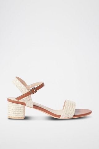 Sandales à talons Beige
