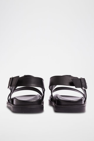 Sandales en cuir - Noir