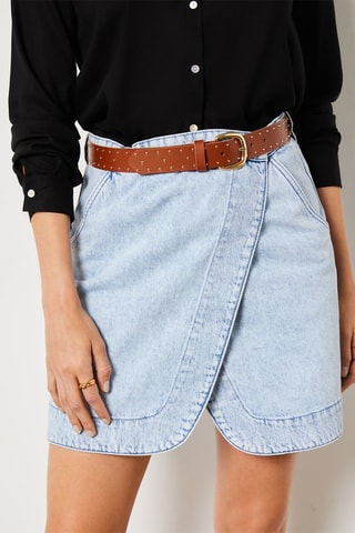 Ceinture en cuir - Camel