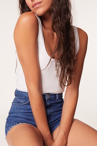 Camisola de alças - Branco