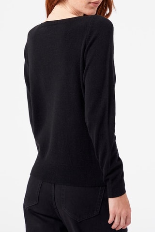Pull Alana en cachemire recyclé Noir