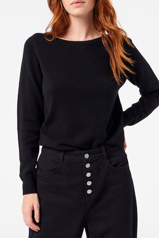 Pull Alana en cachemire recyclé Noir