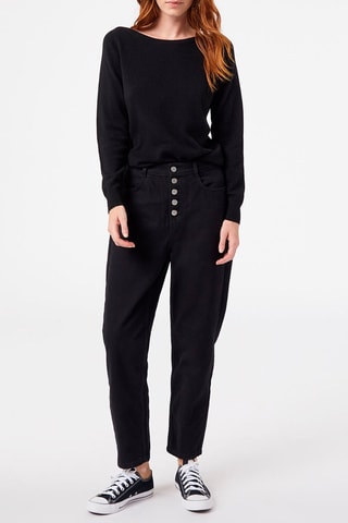 Pull Alana en cachemire recyclé Noir