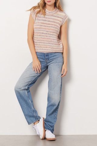 Pull sans manches - Beige