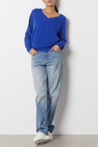 Camisola em caxemira - Azul