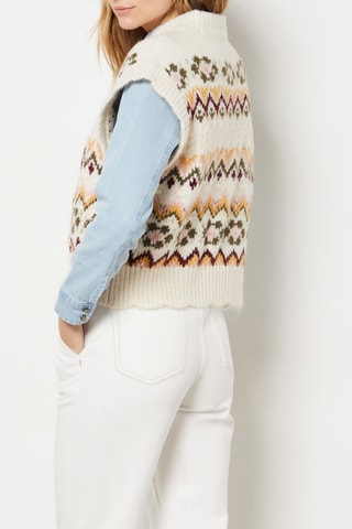 Camisola sem mangas - Cru