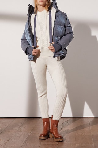 Camisola ilusória Twist Esbranquiçado