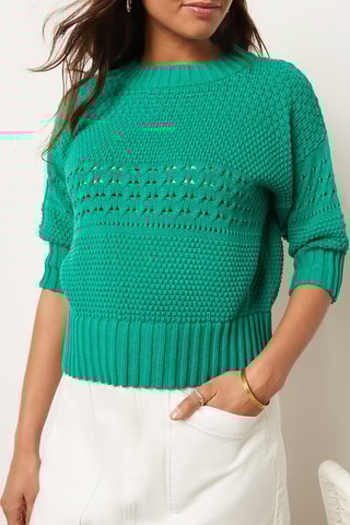 Camisola curta Verde