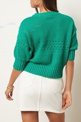 Camisola curta Verde