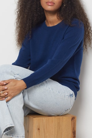 Pull en cachemire - Bleu marine