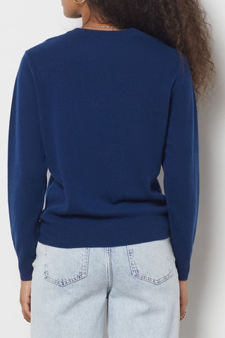 Pull en cachemire - Bleu marine