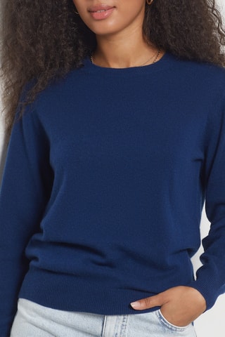 Pull en cachemire - Bleu marine