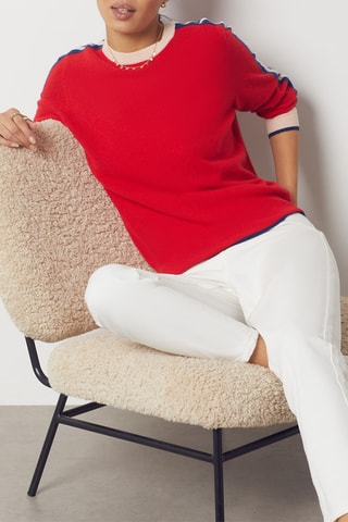 Pull en cachemire - Rouge