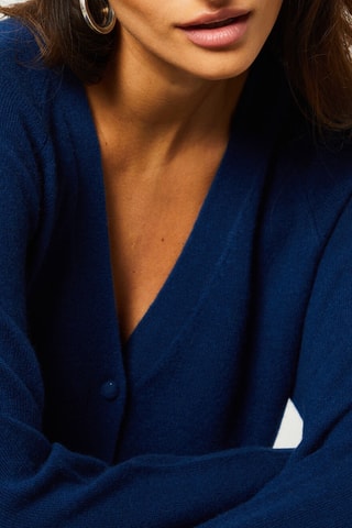 Cardigan en cachemire - Bleu marine