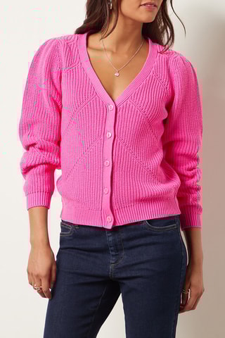 Casaco de malha Rosa