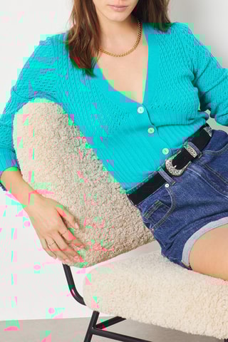 Cardigan - Turquoise