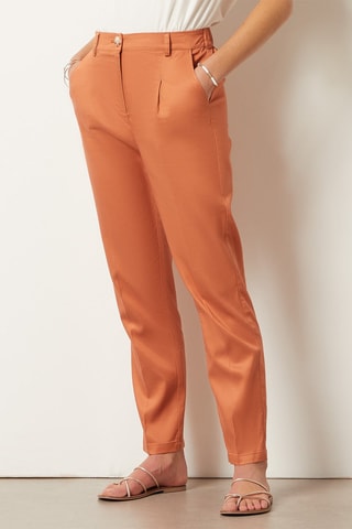 Pantalon droit Marron