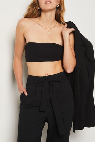 Pantalon taille haute - Noir