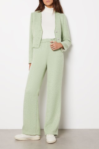 Pantalon taille haute - Vert