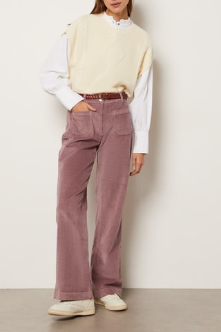 Pantalon en velours - Rose