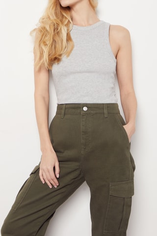 Pantalon cargo - Vert