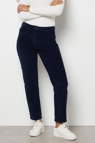 Pantalon en velours - Bleu marine