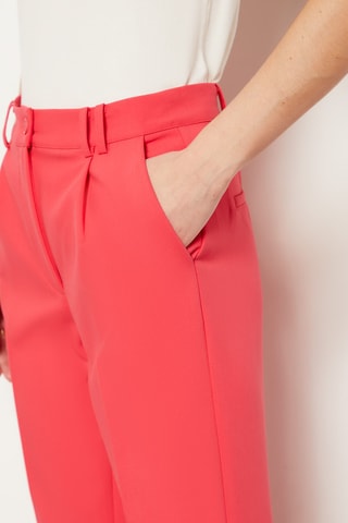 Pantalon taille haute - Rouge
