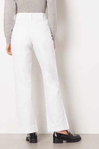 Pantalon taille haute - Ecru