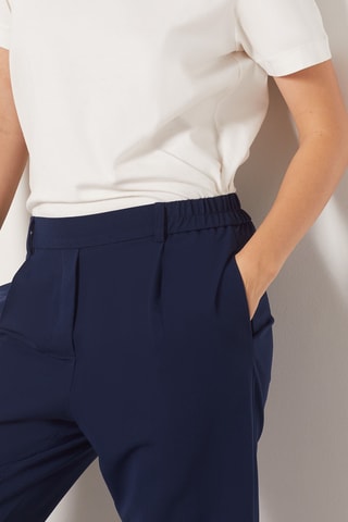 Pantalon cigarette - Bleu marine