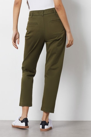 Pantalon taille haute - Vert