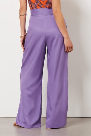 Pantalon taille haute - Violet