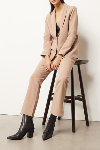 Pantalon bootcut Beige
