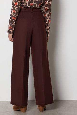 Pantalon en laine - Marron