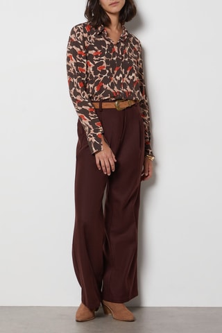 Pantalon en laine - Marron