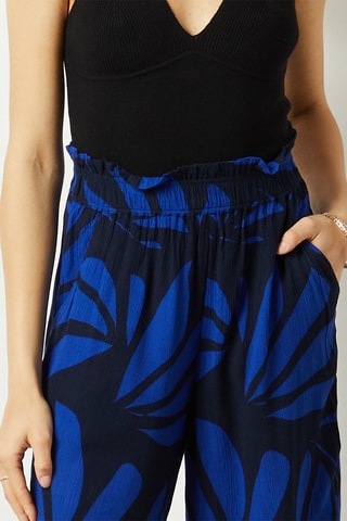 Pantalon wide legs taille haute Multicolore