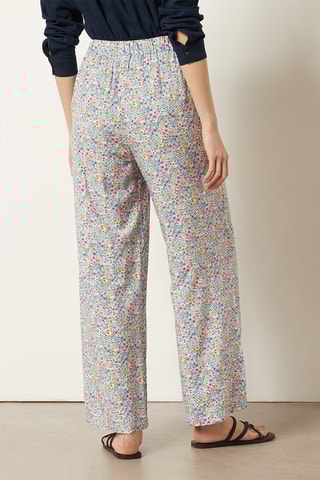 Pantalon wide leg taille haute Multicolore