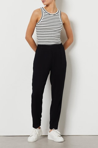 Pantalon droit Noir