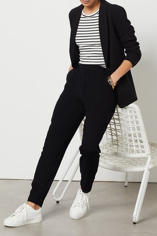 Pantalon droit Noir