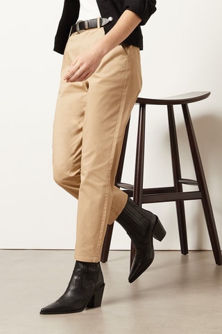 Pantalon droit 7/8 Beige