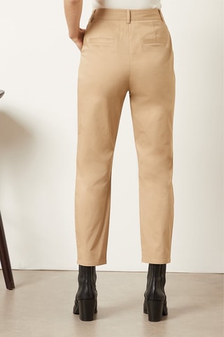 Pantalon droit 7/8 Beige