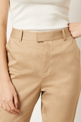 Pantalon droit 7/8 Beige