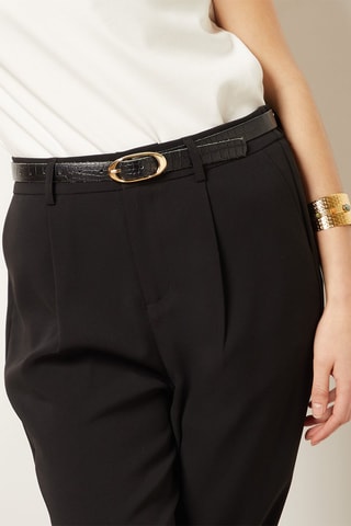 Pantalon droit Noir